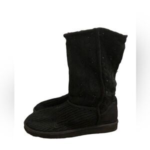 Juicy couture Olivia kid black knitted slippers